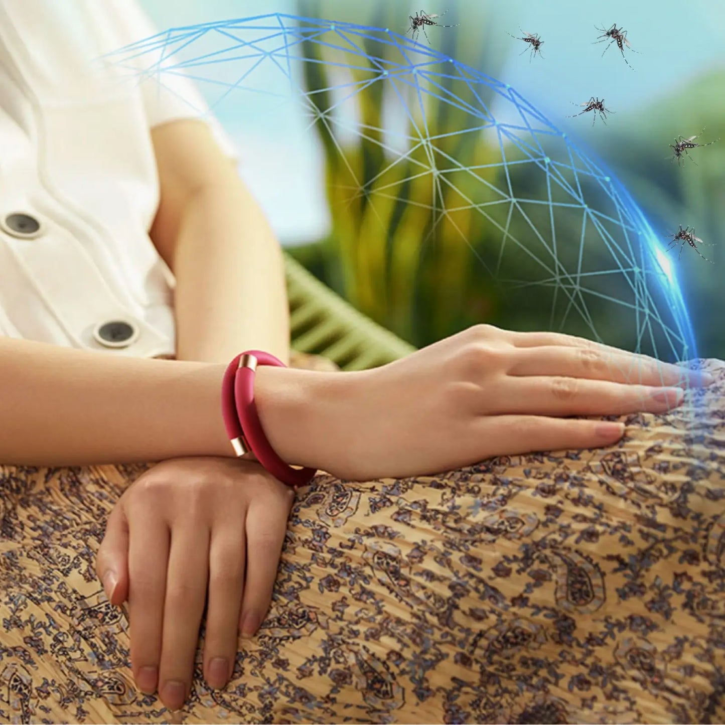 Natural Essential Oil Mosquito Repellent Bracelet